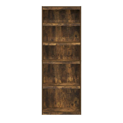 Amber Pine 5-Tier Shelf Bookcase with Ample Storage Space