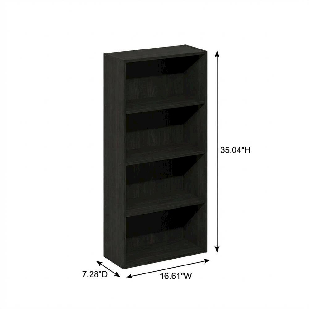 Wooden bookcase with sleek design for modern home decor