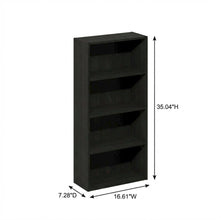 Wooden bookcase with sleek design for modern home decor