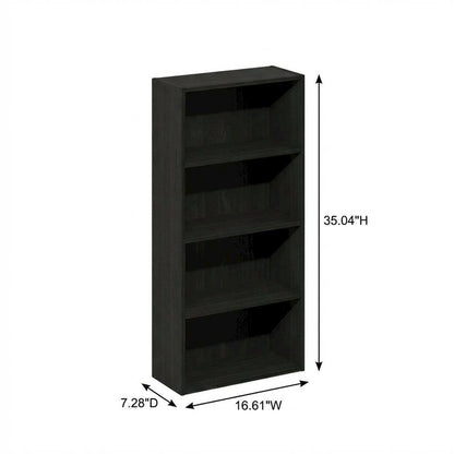 Wooden bookcase with sleek design for modern home decor