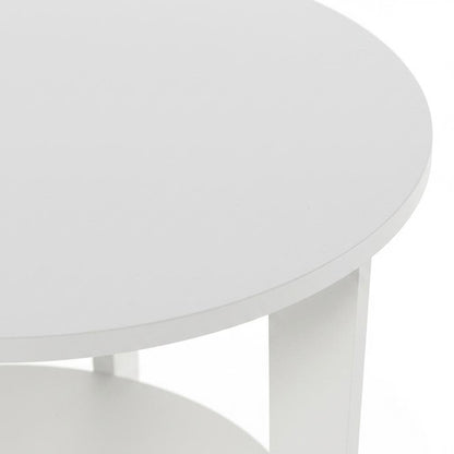 White, Side Table, Quality Build, Durable Wood Frame