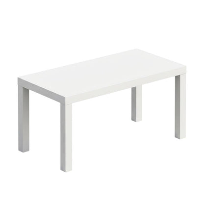 White modern TV stand with sleek design and ample storage space