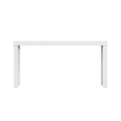 White modern TV stand with sleek design and ample storage space