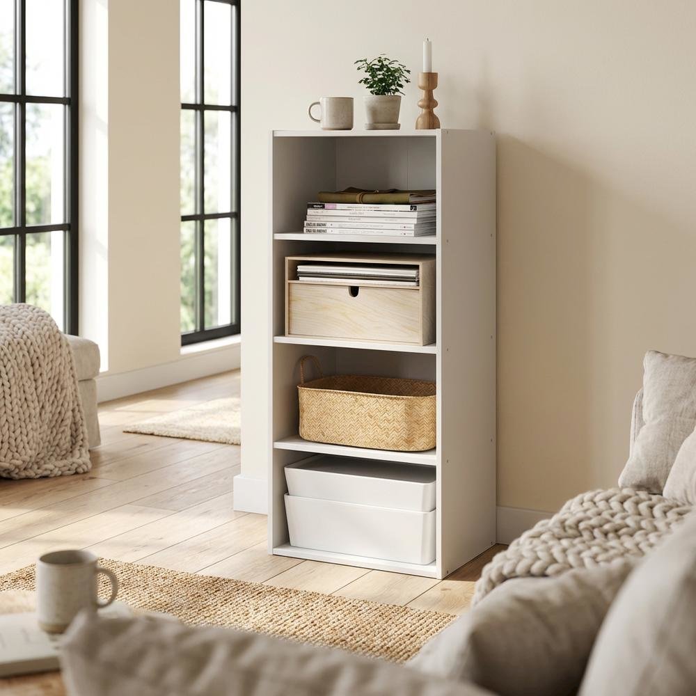 Wooden bookcase with simple design for home or office storage