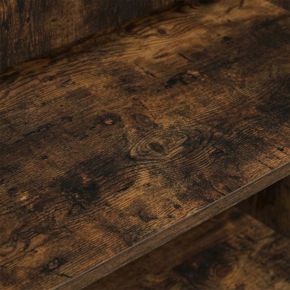 Wooden Bookcase with Open Shelves and Quality Craftsmanship