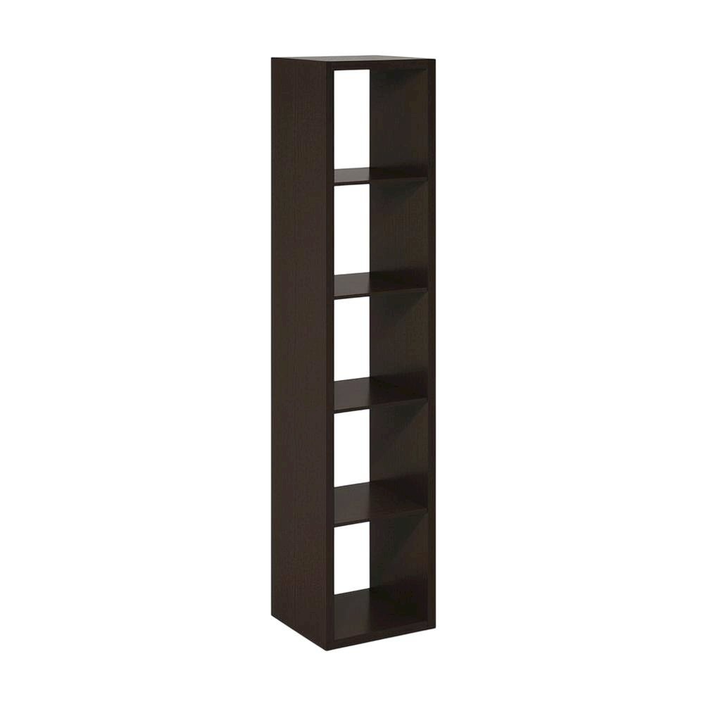 Wooden bookcase with modern design for living room storage