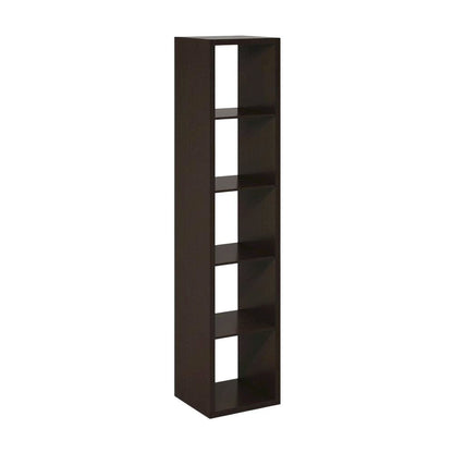 Wooden bookcase with modern design for living room storage
