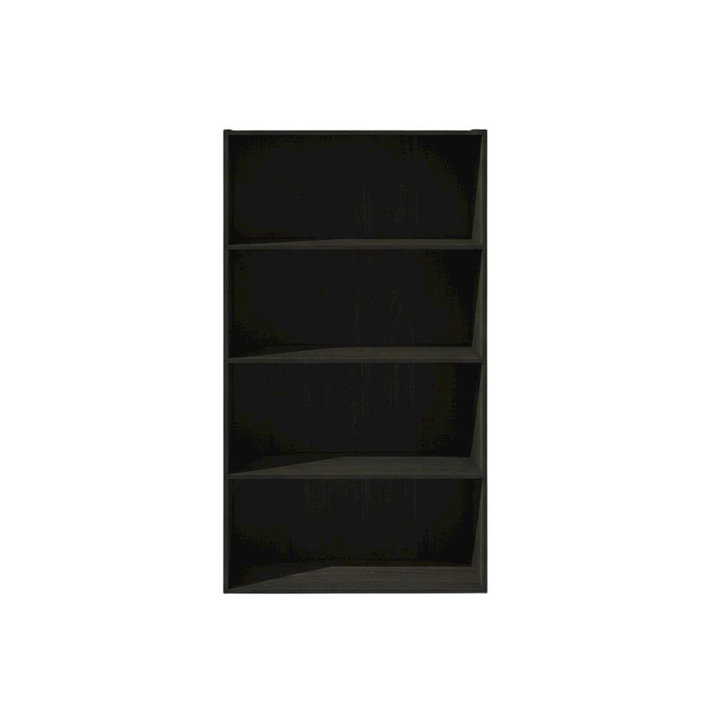 Wooden bookcase with sturdy structure and elegant finish