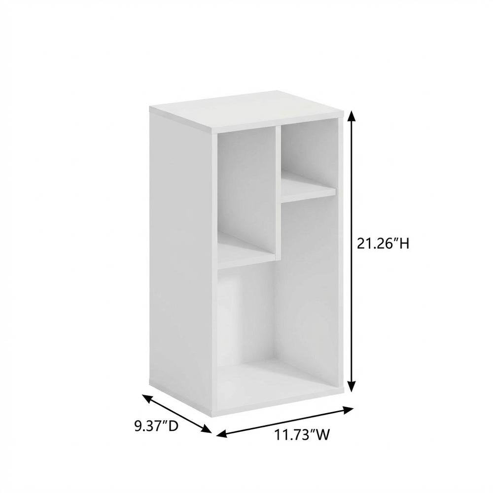 Wood Bookcase with Adjustable Shelves and Modern Design for Living Room