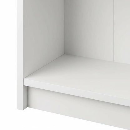 Wooden bookcase with clean design, sturdy construction, versatile storage
