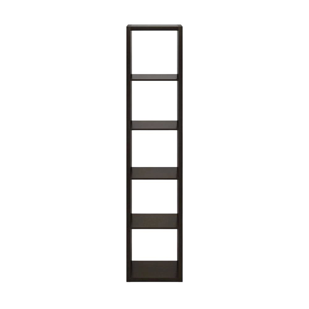 Wooden bookcase with modern design for living room storage