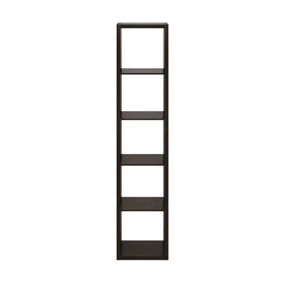 Wooden bookcase with modern design for living room storage