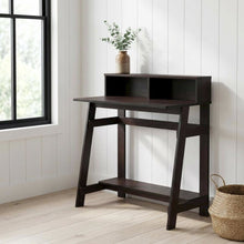 Dark Walnut Computer Desk with A-Frame Frame for Home Office