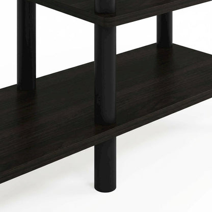 Espresso Wooden Entertainment Center for TVs up to 80 Inches with Ample Storage