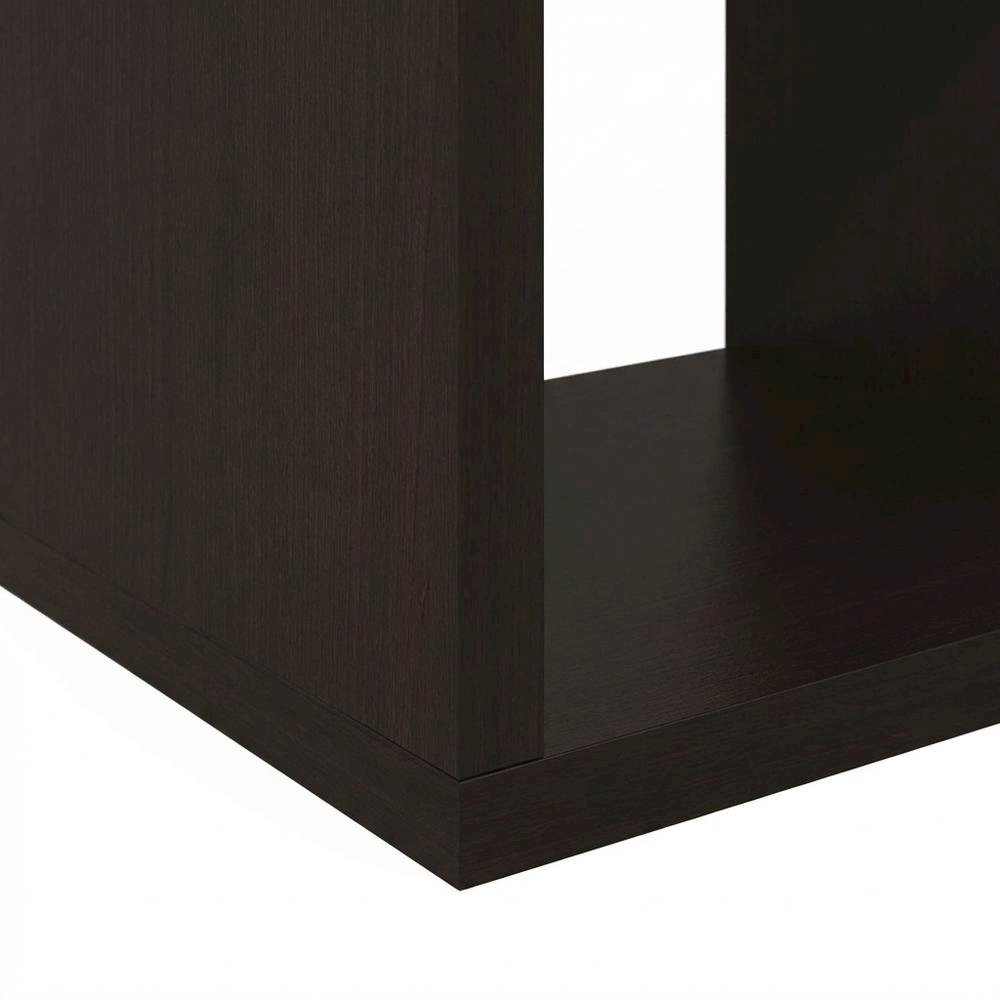 Wooden bookcase with modern design for living room storage