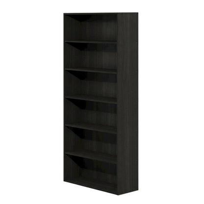 Wooden bookcase with sturdy frame for home organization