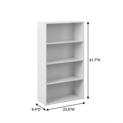 Wooden bookcase with minimalist design for contemporary living spaces