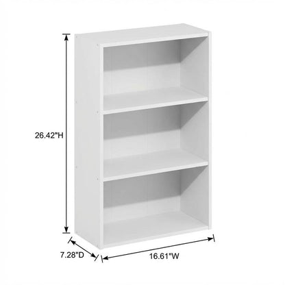 Wooden Bookcase in Finish for Living Room Storage