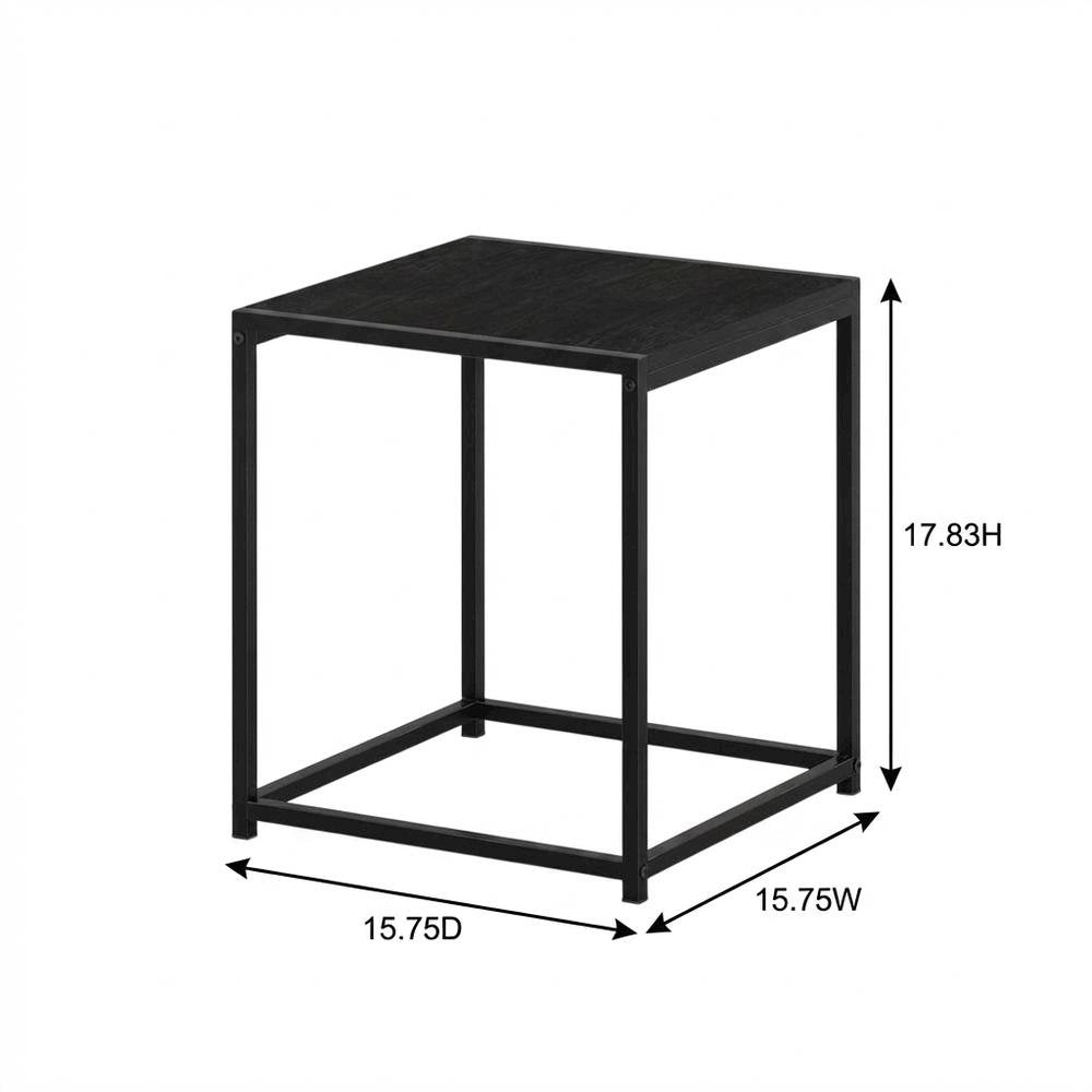 Americano-colored end table with modern design and durable construction