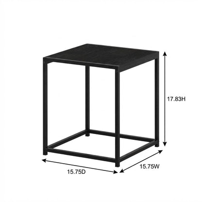 Americano-colored end table with modern design and durable construction