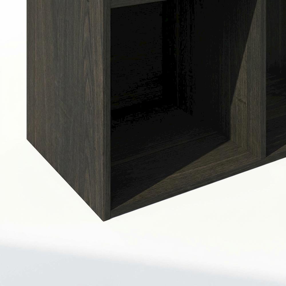 Wood Bookcase with Open Shelving for Living Room Storage