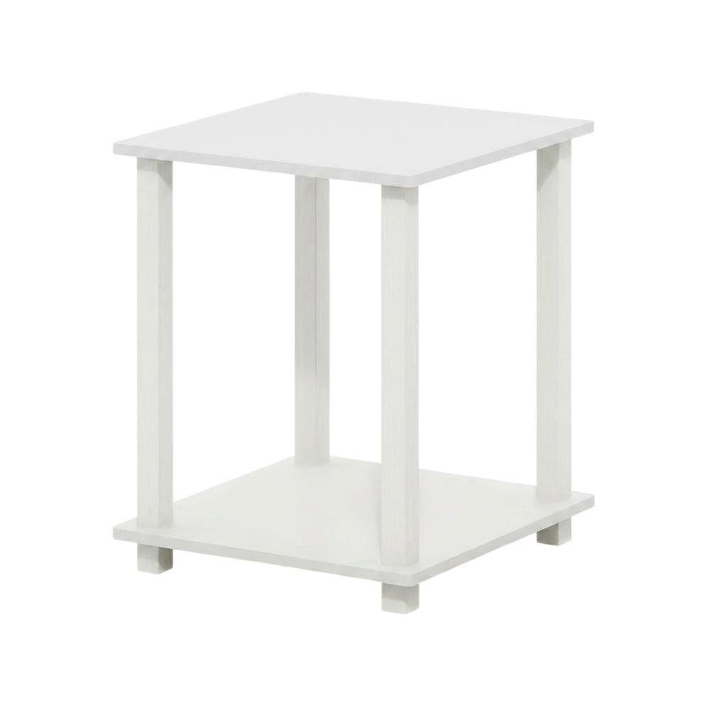 White nightstand set with sleek contemporary style and versatile design