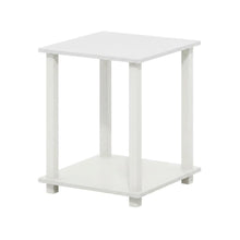 White nightstand set with sleek contemporary style and versatile design