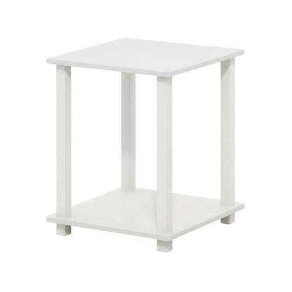 White nightstand set with sleek contemporary style and versatile design