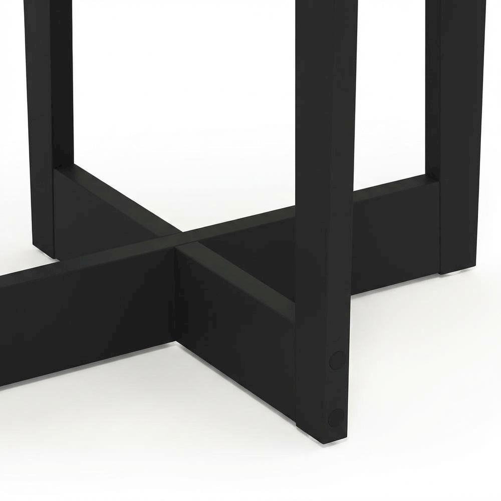 Grey oval end table with stylish French oak finish and modern design
