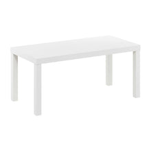 White Simple Coffee Table with Modern Design and Lightweight Construction