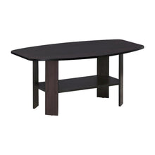 Dark Walnut Coffee Table with Simple Design and Sturdy Construction