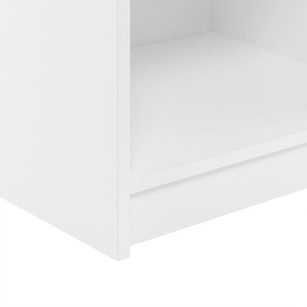 White Nightstands with Spacious Drawer Set of 2 for Bedroom Storage
