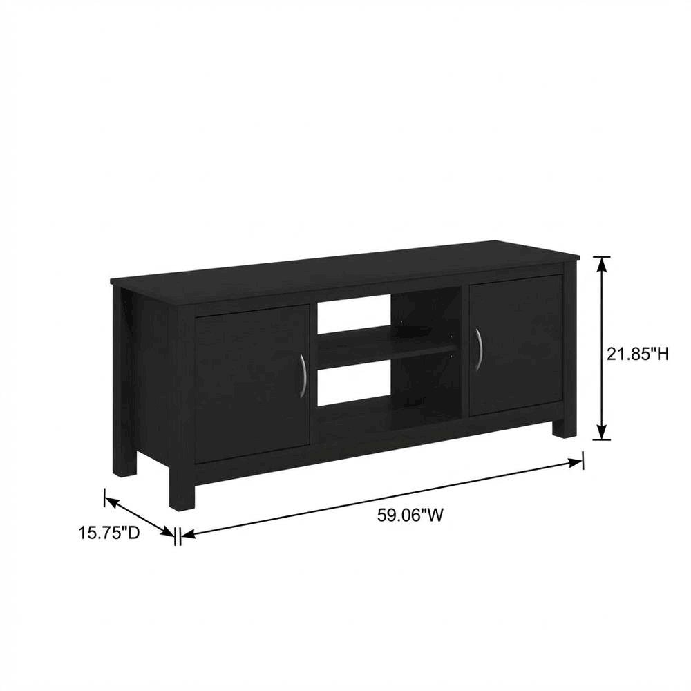 Wooden TV Stand for 65 Inch Screens with Storage and Modern Design