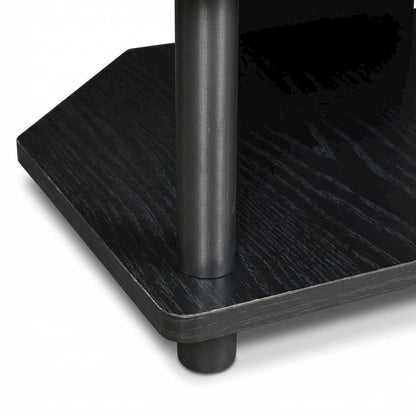 4-Tier Petite TV Stand, Easy Assembly, Composite Wood Construction