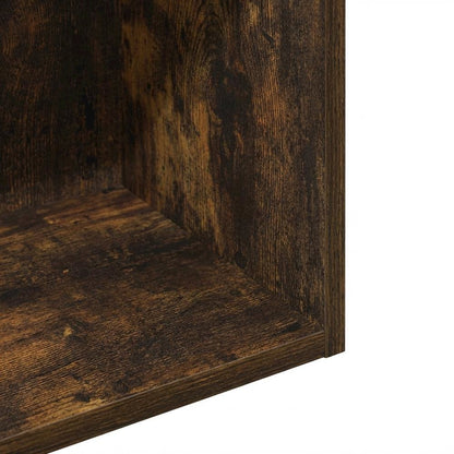 Wooden bookcase with open shelf design for versatile storage
