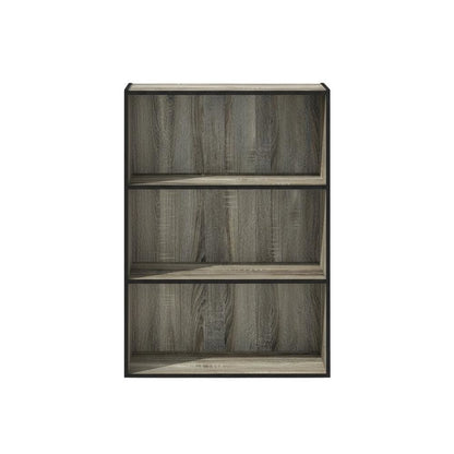 Wooden bookcase with simple design for home or office storage