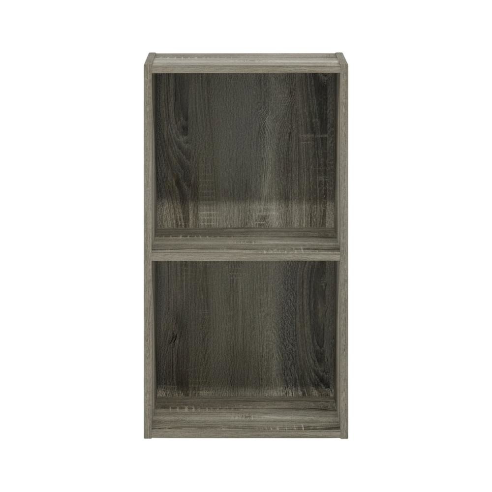 Wood Bookcase with Spacious Shelves and Stylish Finish