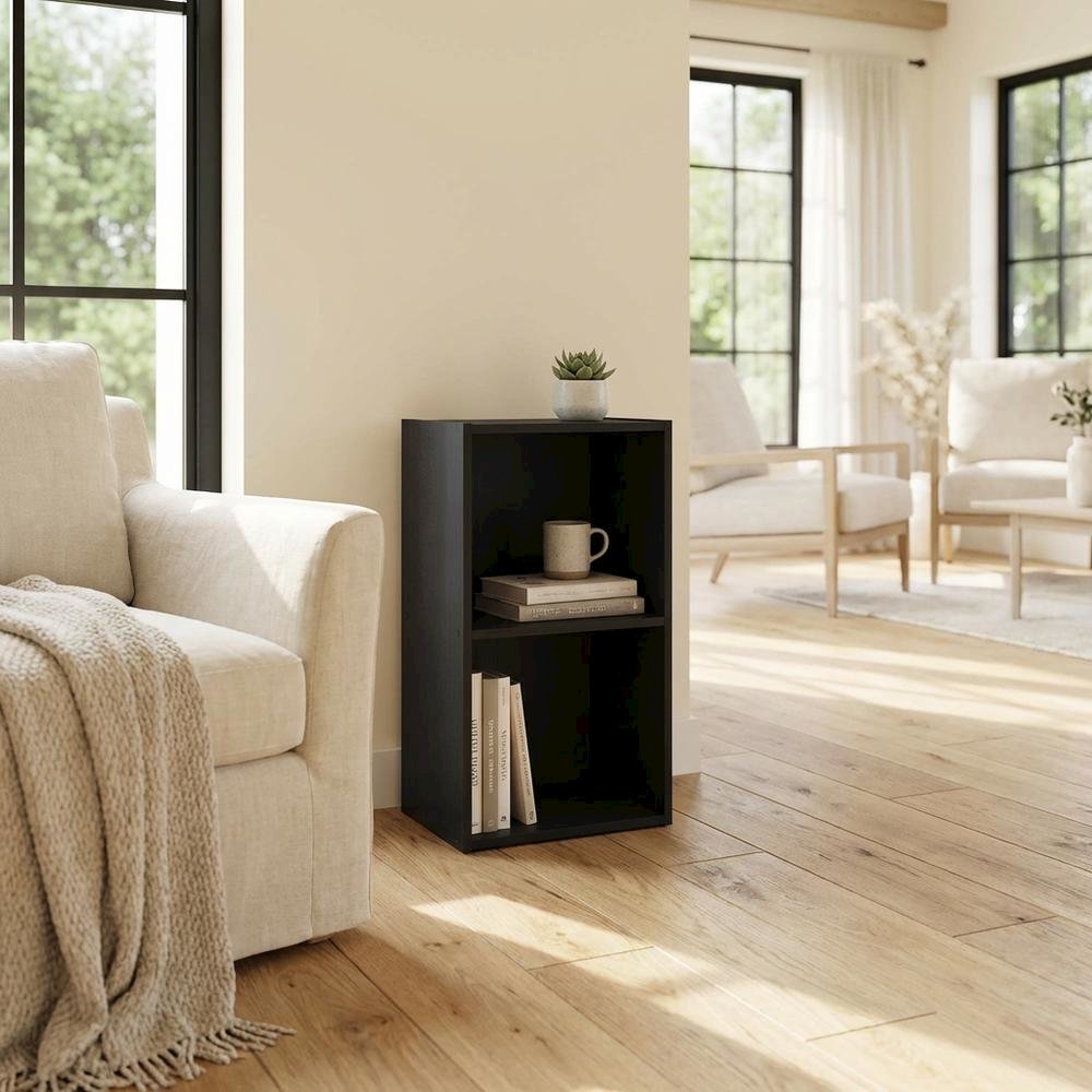 Wood Bookcase with Multiple Shelves for Storage and Display