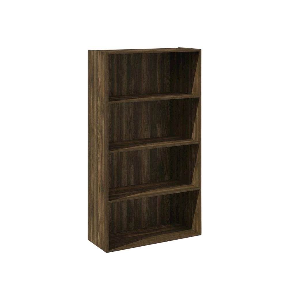 Wooden bookcase with minimalist design, sturdy construction, and ample storage