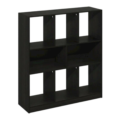 Wooden bookcase with simple design for versatile storage