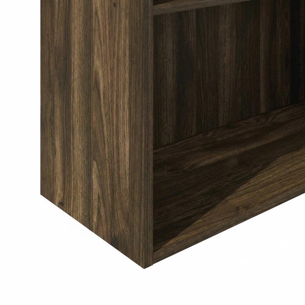 Wooden bookcase with minimalist design, sturdy construction, and ample storage