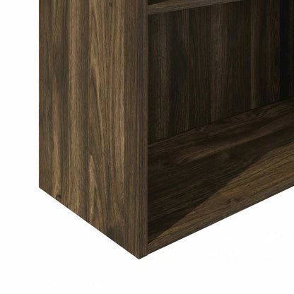 Wooden bookcase with minimalist design, sturdy construction, and ample storage