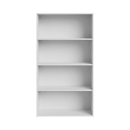 Wooden bookcase with minimalist design for contemporary living spaces