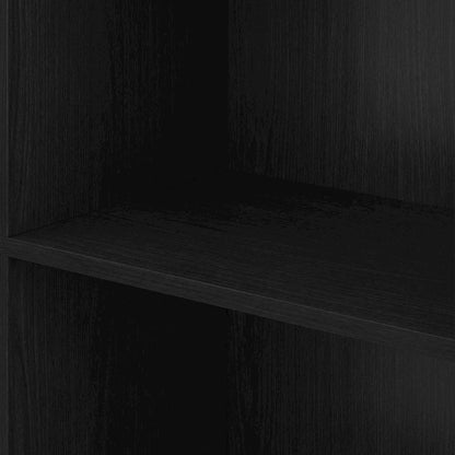 Wood Bookcase with Open Shelving for Living Room or Office Storage
