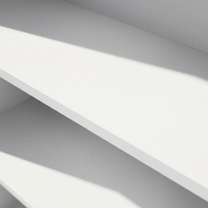 Wooden bookcase with minimalist design for contemporary living spaces
