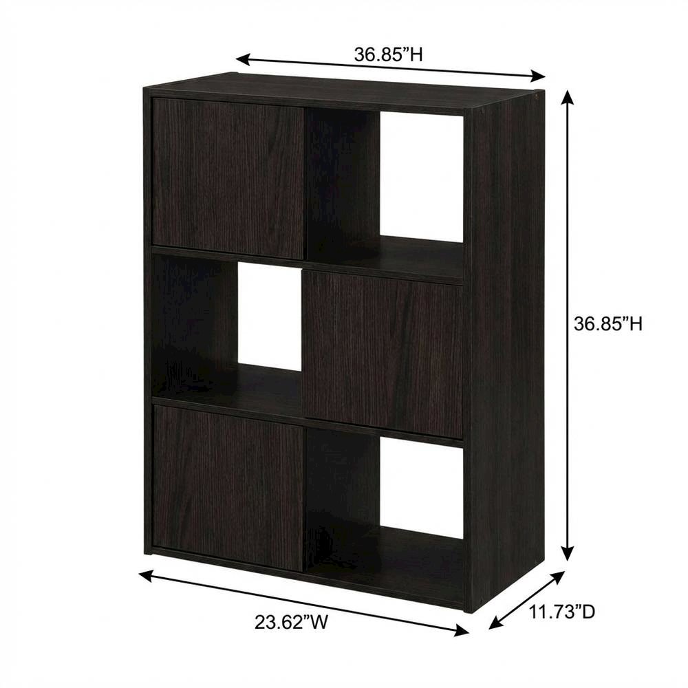 Wooden bookcase with simple design for home or office storage