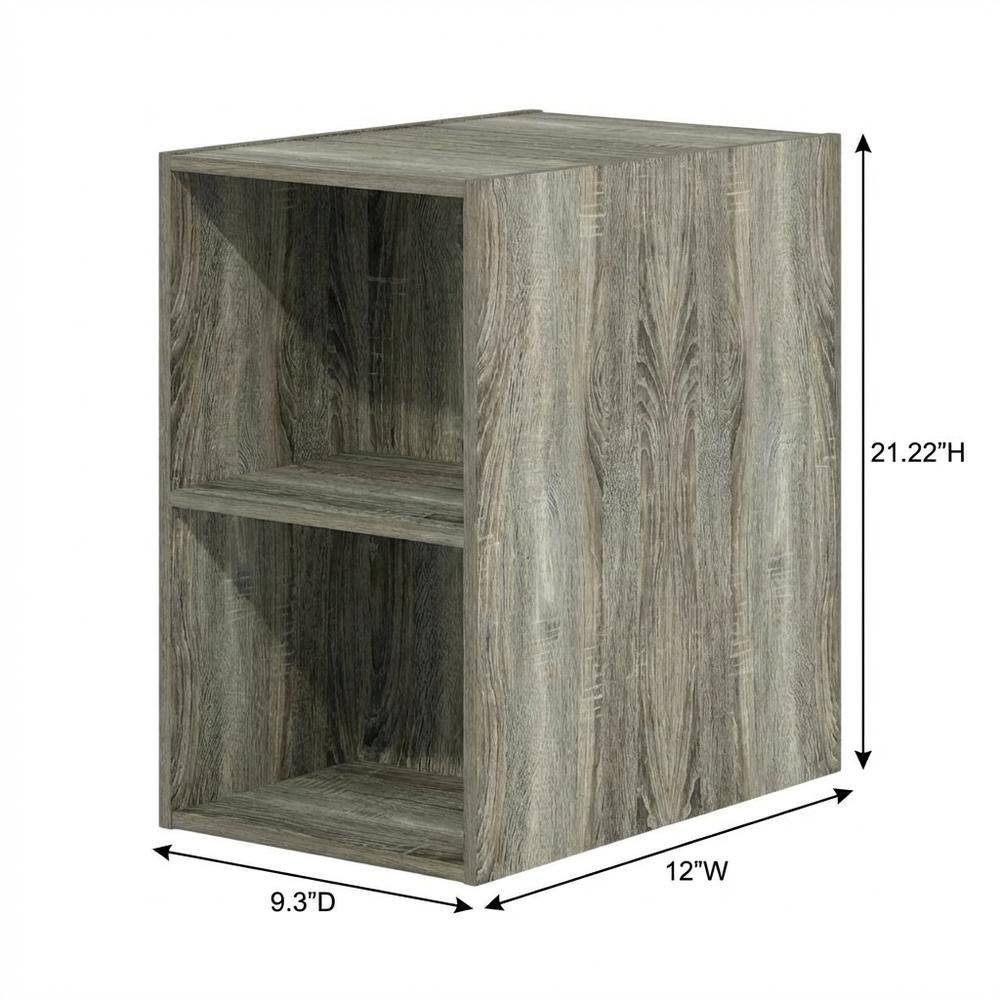 Wood Bookcase with Spacious Shelves and Stylish Finish