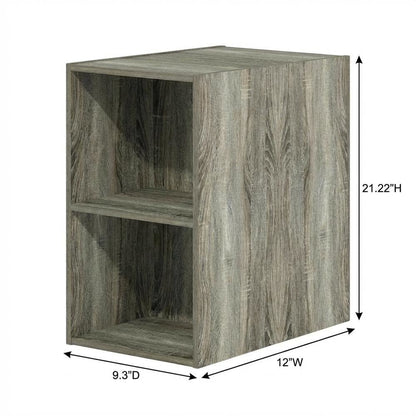 Wood Bookcase with Spacious Shelves and Stylish Finish