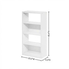 Wooden Bookcase with Open Shelving for Home or Office Storage