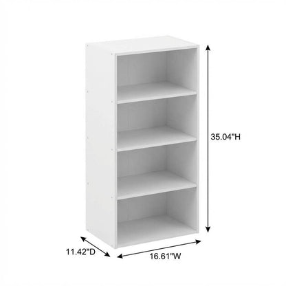 Wooden bookcase with simple design for home or office storage